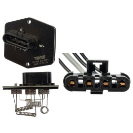 Dorman HVAC Blower Motor Resistor and Harness Kit Compatible with Select Vehicles