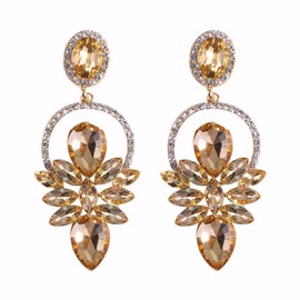 FFWTPY Women's Earrings Floral Geometric Earrings Drop Style Suitable for Dinner Parties and Everyday Wear Suitable for Women