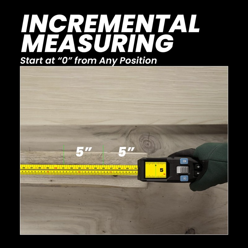 ACEGMET DTX10 Digital Tape Measure - Laser Measurement Tool &