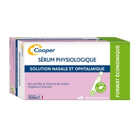 Cooper - Babysoin - Physiological Saline - Single Dose - 5ml Each - For Nasal Tract and Eyes - Box of 40
