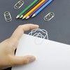 100pcs Rose Shape Paper Clips Increased Slip Resistance Lightweight Metallic