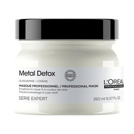 L’Oréal Professionnel Metal Detox Hair Mask, Prevent Breakage & Colour Fade from Hard Water, Moisturising Conditioner Treatment for Smooth, Shiny Hair, Prevent Damaged Hair
