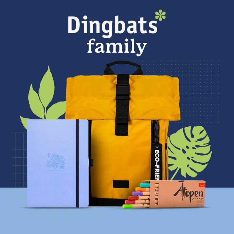Dingbats* Earth Dotted Journal A5 - Vegan Leather, Hardcover, Ideal
