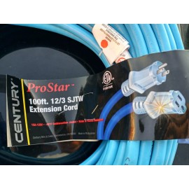 Prostar 100' Dual Lighted 12/3 Extension Cord D11712100bl