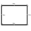 Maclean Portable Projection Screen - High-Quality Polyester Screen with 25