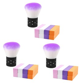 Ipetboom 3 Sets Sponge Nail Brush Nail Art Tool Mushroom Brush High Elastic Sponge Remover Block