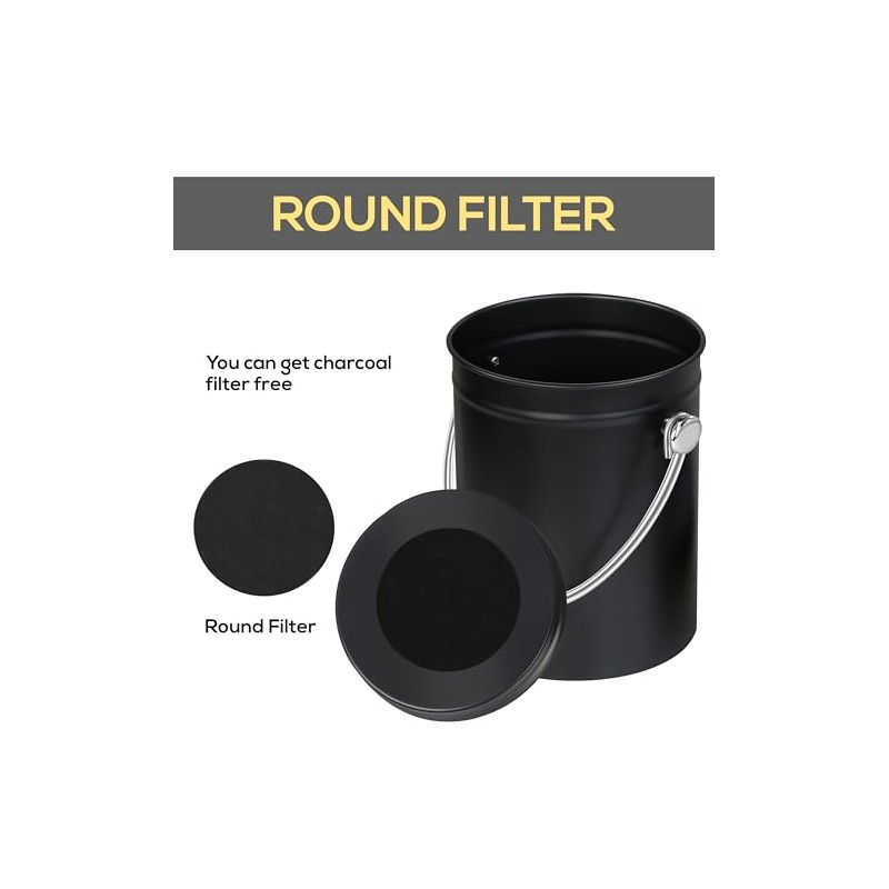 Utopia Kitchen Compost Bin for Kitchen Countertop - 1 Gallon