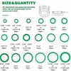 270 Pcs Air Conditioning O Ring Assortment Kit Green Air