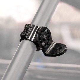 Adjustable Antenna Mount Flag Holder 1 3/4” to 1 7/8” LED Whip Light Bracket Compatible with 2017-2019 Can-Am Maverick X3 Polaris RZR Turbo S (1 Bracket)