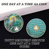 Forest Eagle Sobriety Coin - Sobriety Chip for Alcoholics Anonymous,