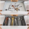 10 Pcs Drawer Organizer Silverware Drawer Organizer Mesh Utensil Drawer