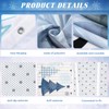 Teenyyou 4 Pcs Christmas Shower Curtains Set with Non Slip