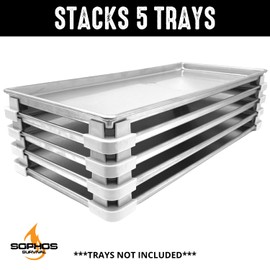 16 Pc Original Tray Stackers for Harvest Right Freeze Dryer Trays – Stacks 5 Trays – White – Freeze Dryer Machine Accessories – Freeze Dried Food Storage - Made in USA