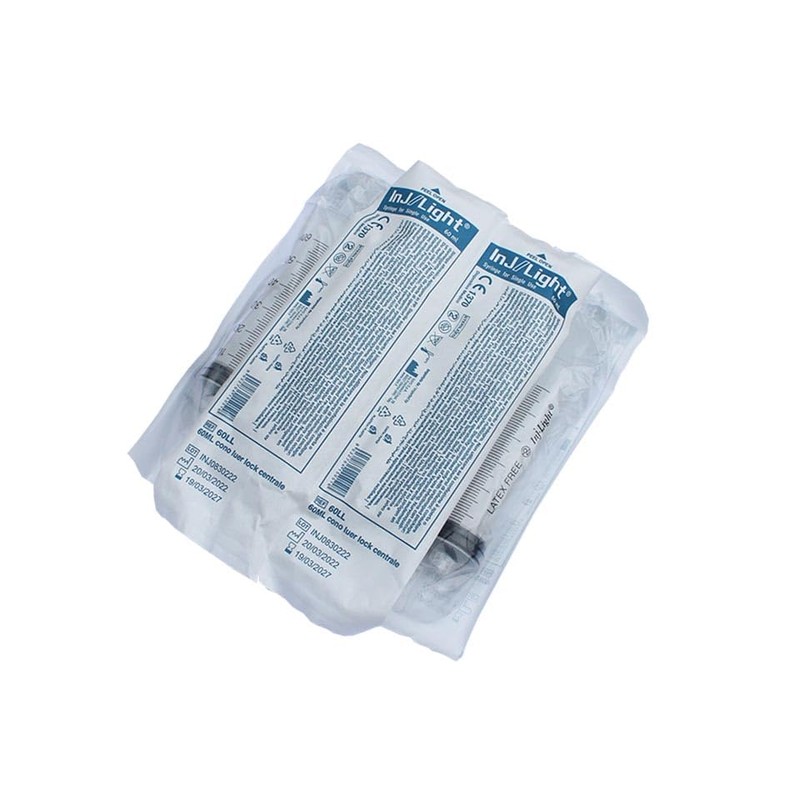 Sterile Rays 60ml Syringes Luer Lock box 25