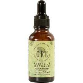 Ore 3 pack Aceite de Orégano Orgánico, 100% Natural, 80% Carvacrol, 30 ml, Pack de 3 Goteros de Aceite de Orégano Silvestre y Orgánico 3 pack