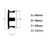 4PCS OZ Racing Wheel Center Caps 60mm/2.36" Wheel Hub Caps