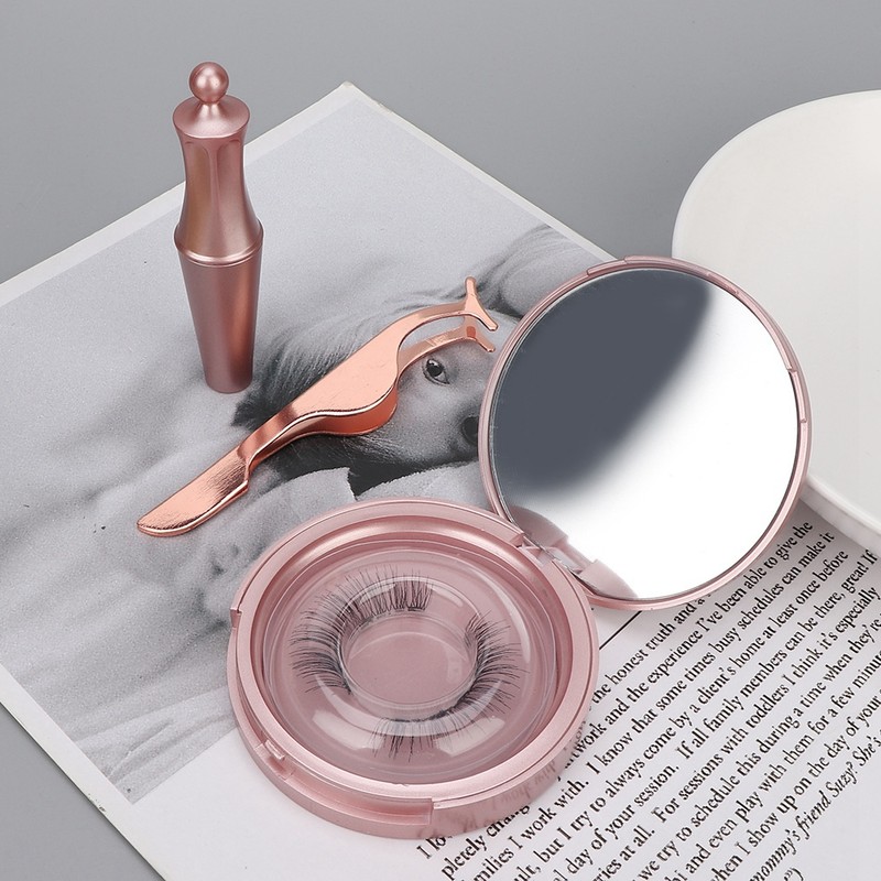 Magnetic Liquid Eyeliner Natural False Eyelashes Kit Magnet Fake Eyelashes