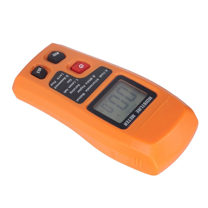 Wood Moisture Meter High Accuracy 4 Modes Orange Moisture Detector