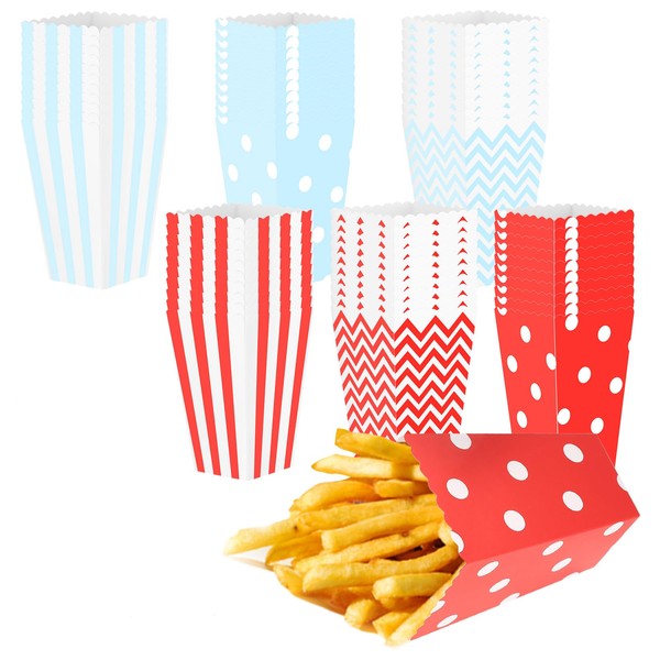 Pack of 60 Popcorn Bags, Popcorn Bags, Popcorn Boxes, Popcorn