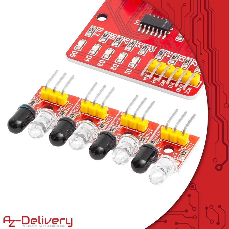 AZDelivery 3 x 4 Channel Infrared Obstacle Sensor with Digital