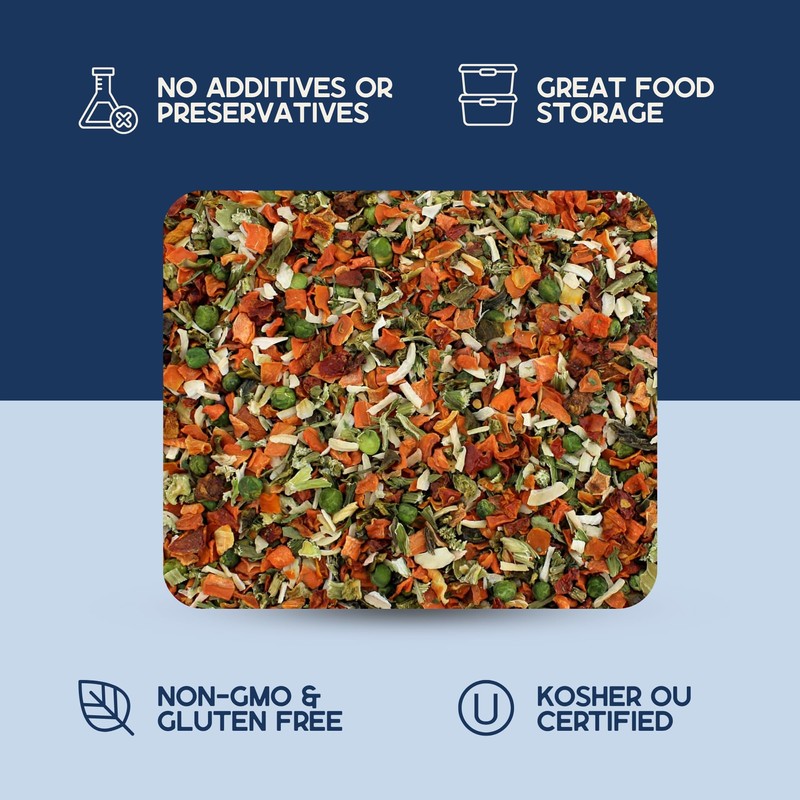 Harmony House Premium Vegetable Soup Mix - Dehydrated Vegetables for