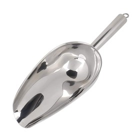 Cuchara de hielo para alimentos, cuchara multifuncional de acero inoxidable para granos de café Pala de frutas secas para banquete de boda Bar Baño de