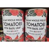 Trader Joe Italian Whole Peeled Tomatoes with Basil Leaf 28oz