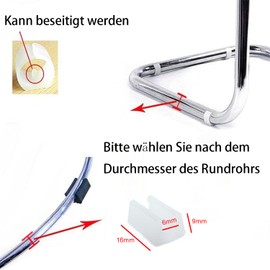 Zaky 15 pcs Plastic Chair Foot Floor Glides Tubing Caps Cover Protector 6mm White Furniture Foot Rectangle Shaped Non-Slip Chair Leg Tip Protectors