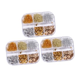 Baluue Nail Art Foil Glitter Sequins Manicure Supplies for Unique Nail Decor for Parties and Personal Use to Apply Foil