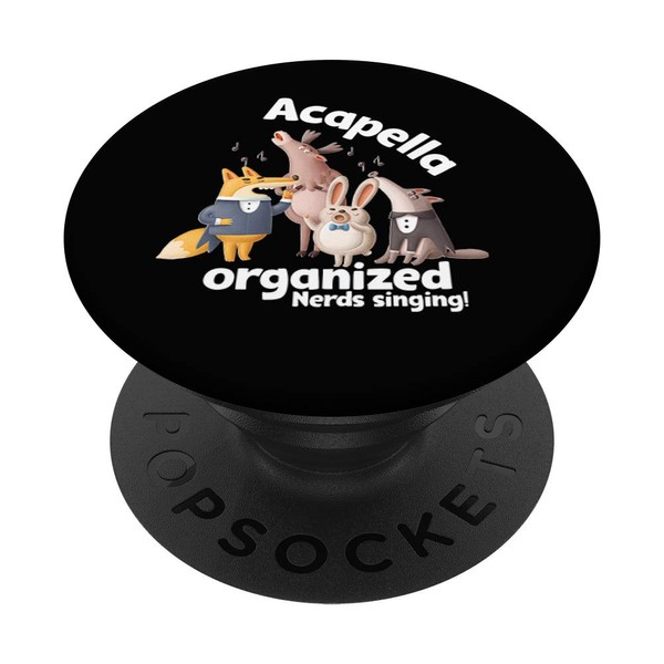 Acapella Organized Nerds Singing Funny Singing Group PopSockets Grip and