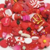 Chenkou Craft 50pcs Lots Mix Assort Christmas Red DIY Flatbacks