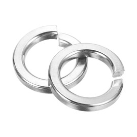 sourcing map M22 Split Lock Washer, 10Pcs 316 Stainless Steel Spring Lock Washers Metal Split Ring Washer for Screw Bolts Machinery