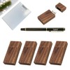 Yaxiny 5 Pack Rechteck Walnuss Holz 2.0 USB Flash Drive