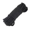EDGEAM Cotton Rope 5 m 8 mm Braided Cord (Black)