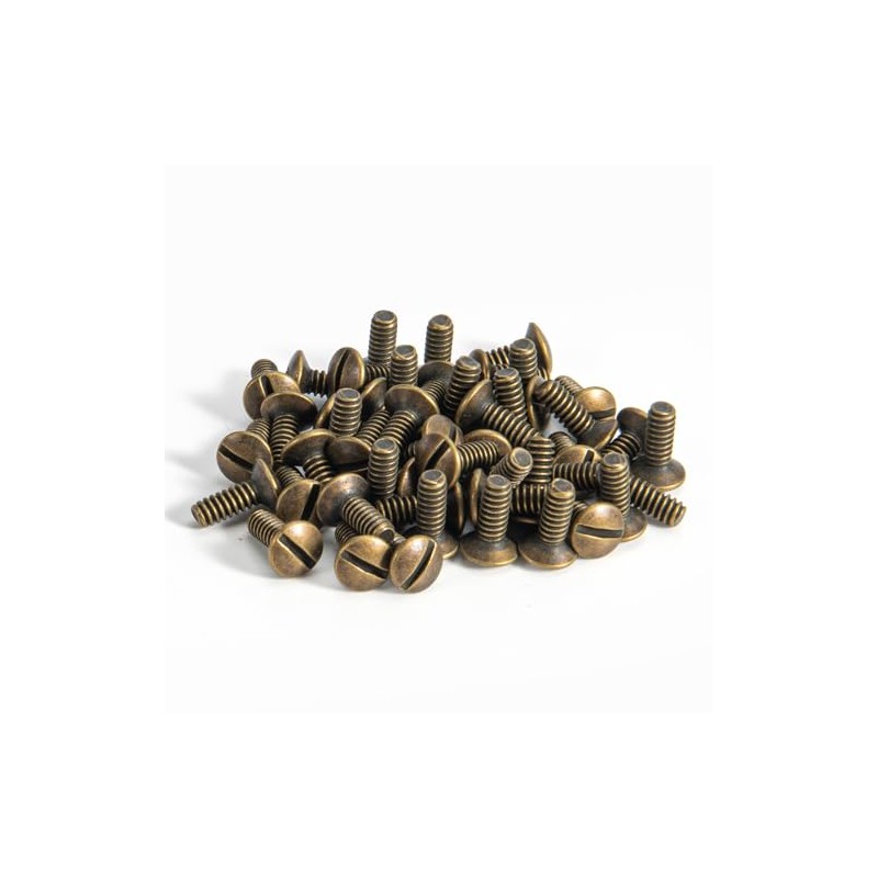 Henne Bery 3/8" Long 6-32 Thread, Oval Head Milled Slot