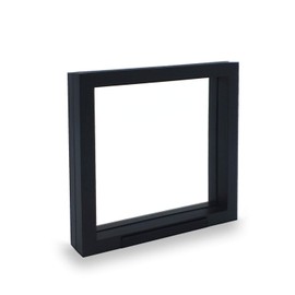 SAFE 4509 Floating Frame Black 18 x 18 cm Coin Frame Object Frame Coin Stand 3D Frame Black for Your Coins, Minerals or Model Cars
