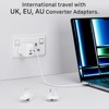 INVZI International Universal Travel Converter with UK, EU, AU Adapter