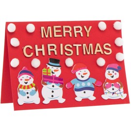 Baker Ross AX481 Snowman Foam Stickers - Pack of 200, Kids Stickers, Ideal for Christmas Crafts and Art Projects, Cards, Party Bags, and Decorations