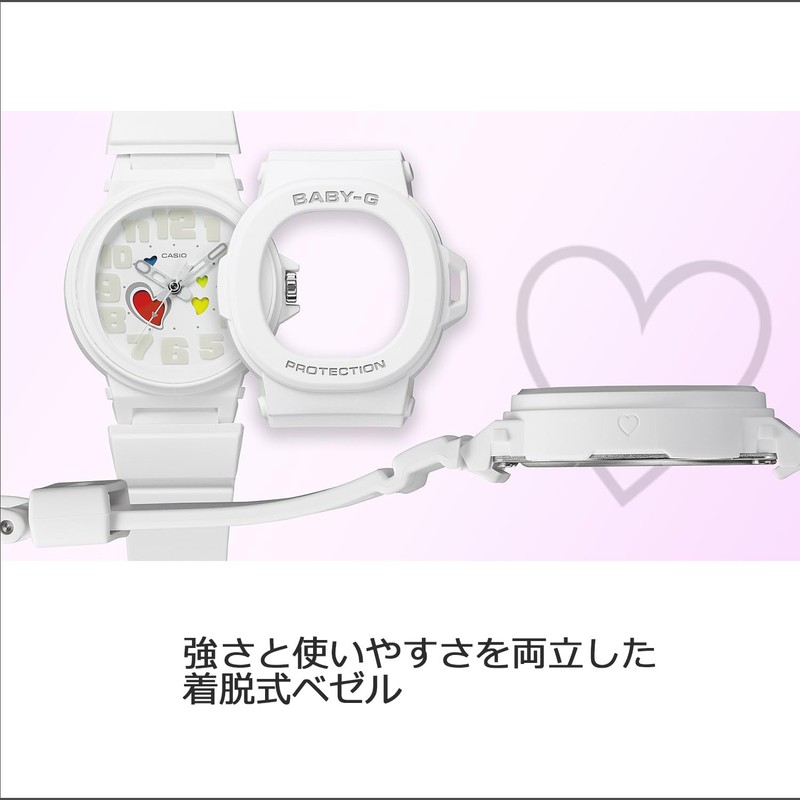 Casio PLAYFUL HEARTS SERIES BGA-10-6AJF Women's Wristwatch, Purple