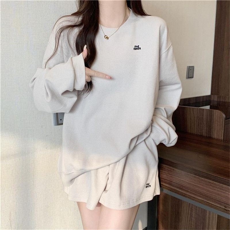 Newsight Women's Loungewear, Long Sleeve, Cut and Sewn, Top, Shorts,