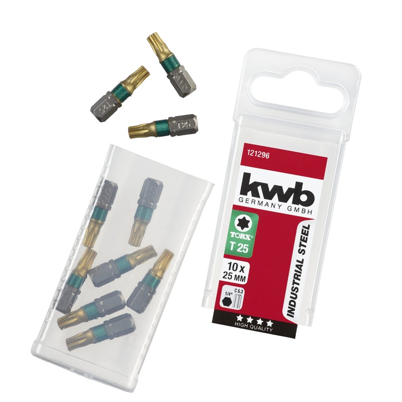 Kwb Titan Bitsset - 10 Torx T 25 Bit-Set 25