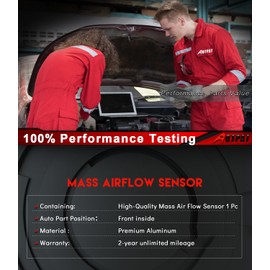 AOTPAT New Mass Air Flow Sensor Compatible 2004-07 for:-Chevy Colorado, 2004-08 for:-Chevy Malibu, 2004-07 for:-GMC Canyon, 2006-07 for:-Hummer H3, 2004-07 Saturn Ion 2006 OE#12579352