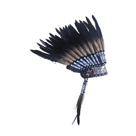 Vaveren Indian Headdress Feather Headdress for Fancy Dress Stage Show Dance Role Playing