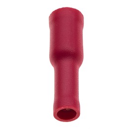 Female Bullet Crimp Terminals, Pack of 100 - Red, 12A, 22-16 AWG - Heat Shrink Connectors Kit, Waterproof Electrical Butt Wire Insulated Connector