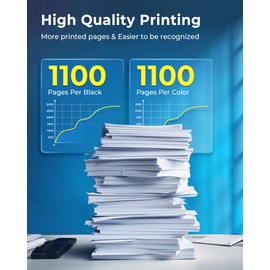 822XL Ink Cartridges Combo Pack Replacement for Epson 822XL Ink Cartridges 822 XL T822 Ink for Epson Workforce Pro WF-3820 WF-3823 WF-4820 WF-4830 WF-4833 WF-4834 Printer (2 Black Cyan Magenta Yellow)