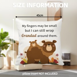 Grandad Gifts,Grandad, Gifts for Grandad,Grandparents Gifts,Cushion Covers,Grandad Birthday Gifts,Gifts for Grandparents,Presents for Grandad,Grandpa Gift,Grandad