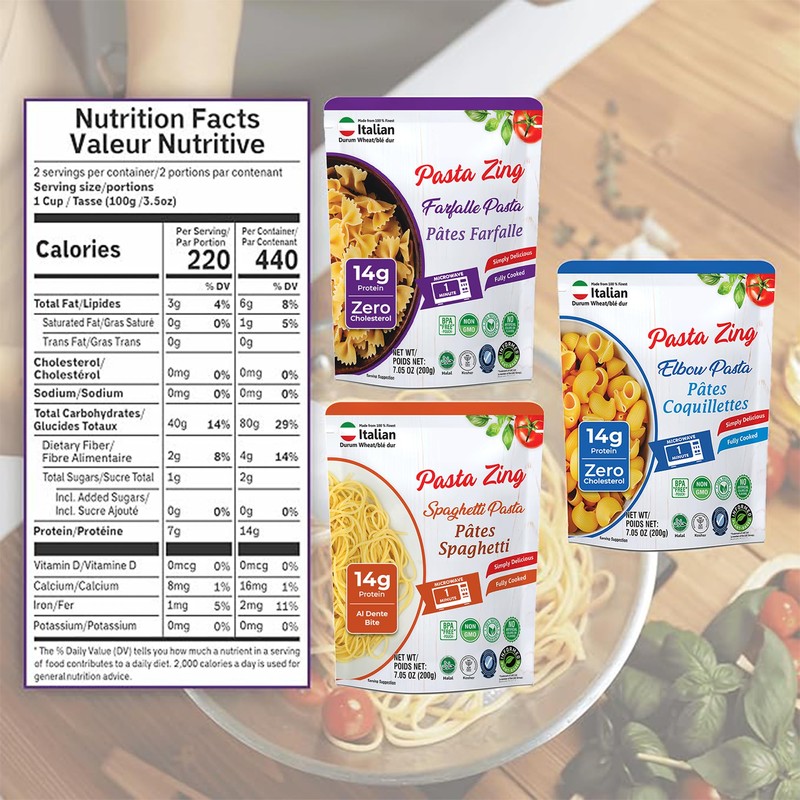 Pasta Zing Ready Meal Variety Pack – 7.05 oz (Pack