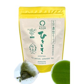 Shuho Tea Garden Shizuoka Tea Kakegawa Tea Tea Pack [Momoji Deep Tea "Hitoki" String Tea Bag 0.1 oz (3 g) x 30P / Shizuoka Kakegawa Kikugawa Yabukita Variety; Sencha Pack, Tea Leaves, Japanese Tea