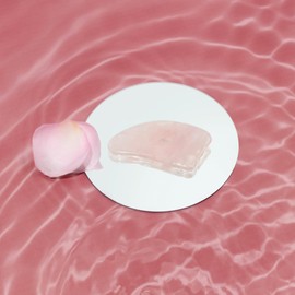 Gulsha Facial Massage Plate - Rose Quartz Facial Massage Stone - Skin’s Elasticity, Circulation, Relaxing Facial Tension and Fatigue