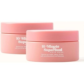 5-in-1 Superfood Hair Mask for Dry and Damaged Hair - 10-Minute Vitamin-Infused Treatment for Moisturizing, Frizz Control, and Silky Smoothness - Promotes Growth and Strength – 200ml (2pcs)